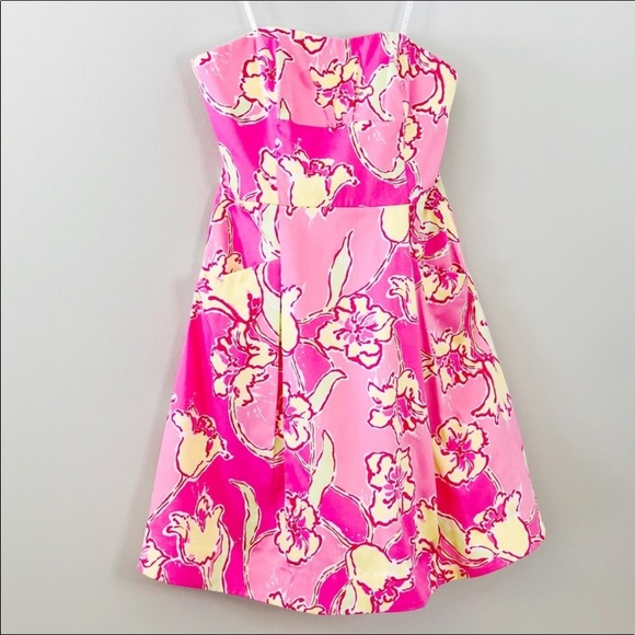 Lilly Pulitzer Blossom Dress in Hottie Pink Day - Picture 5 of 8